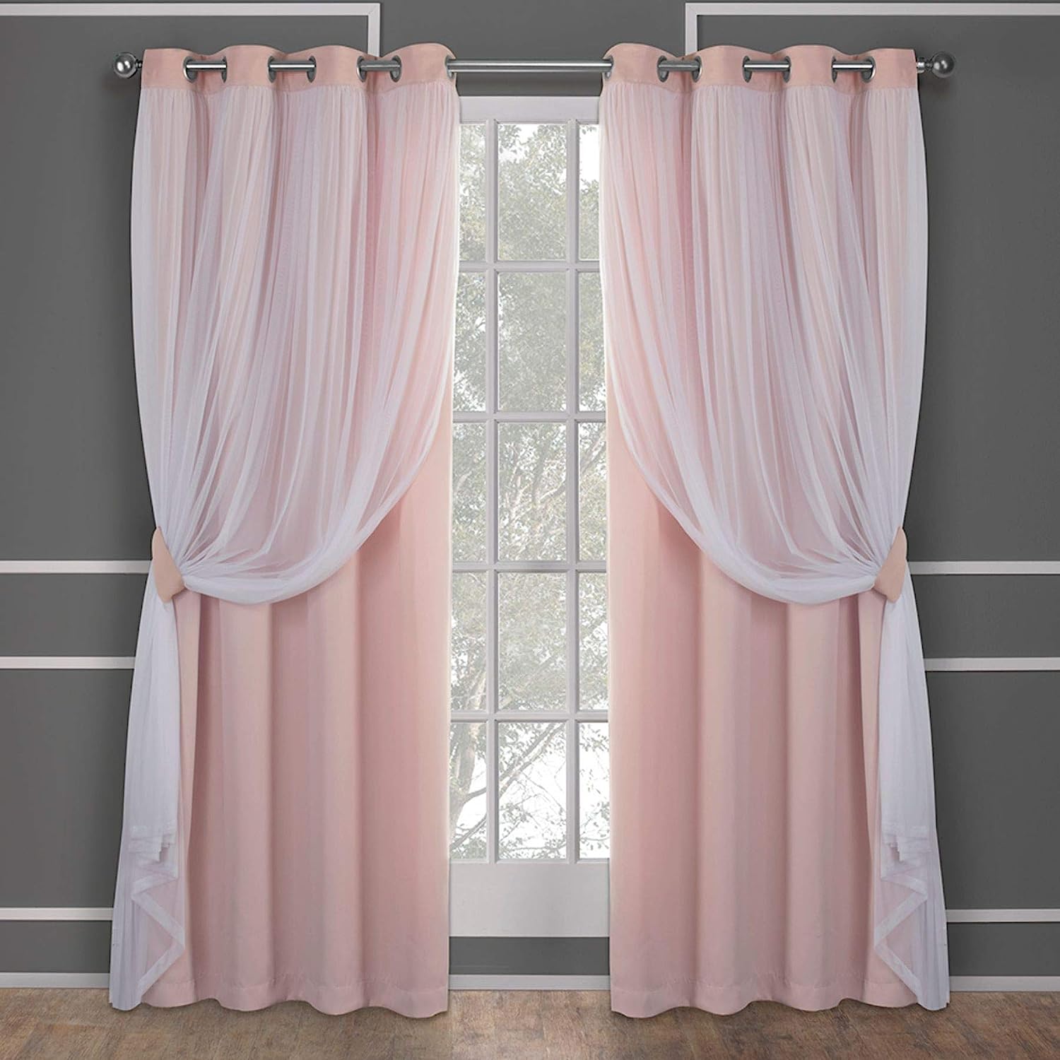 Top Curtains Rose Blush